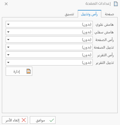 Page Setup